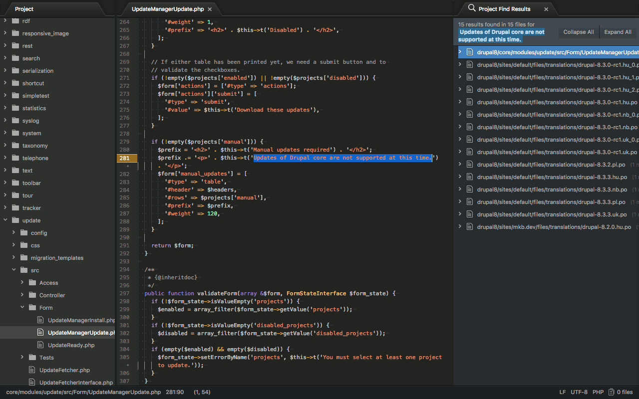 String in code