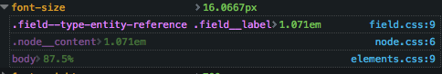 computed style - entity reference field