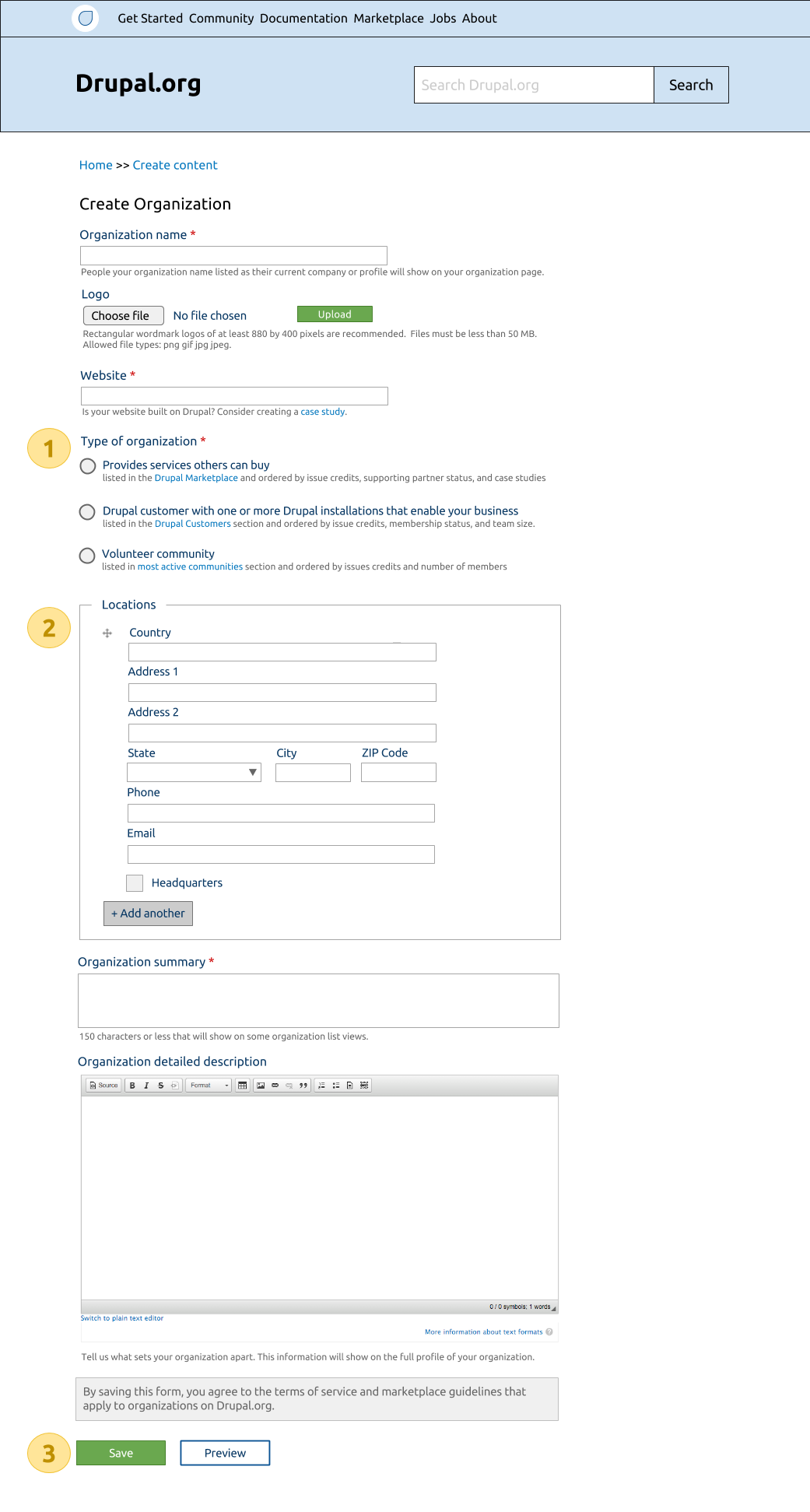 update organization content type to better reflect types of types of organizations