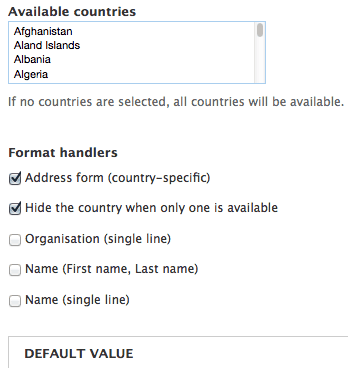 allow addressfield to be optional 968112 drupal org how to format an address on one line