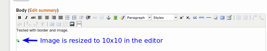 Media resize on edit reload