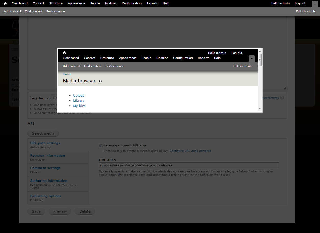 Error when selecting Submit.