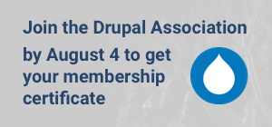 Join the Drupal Association by August 4 to get your membership certificate