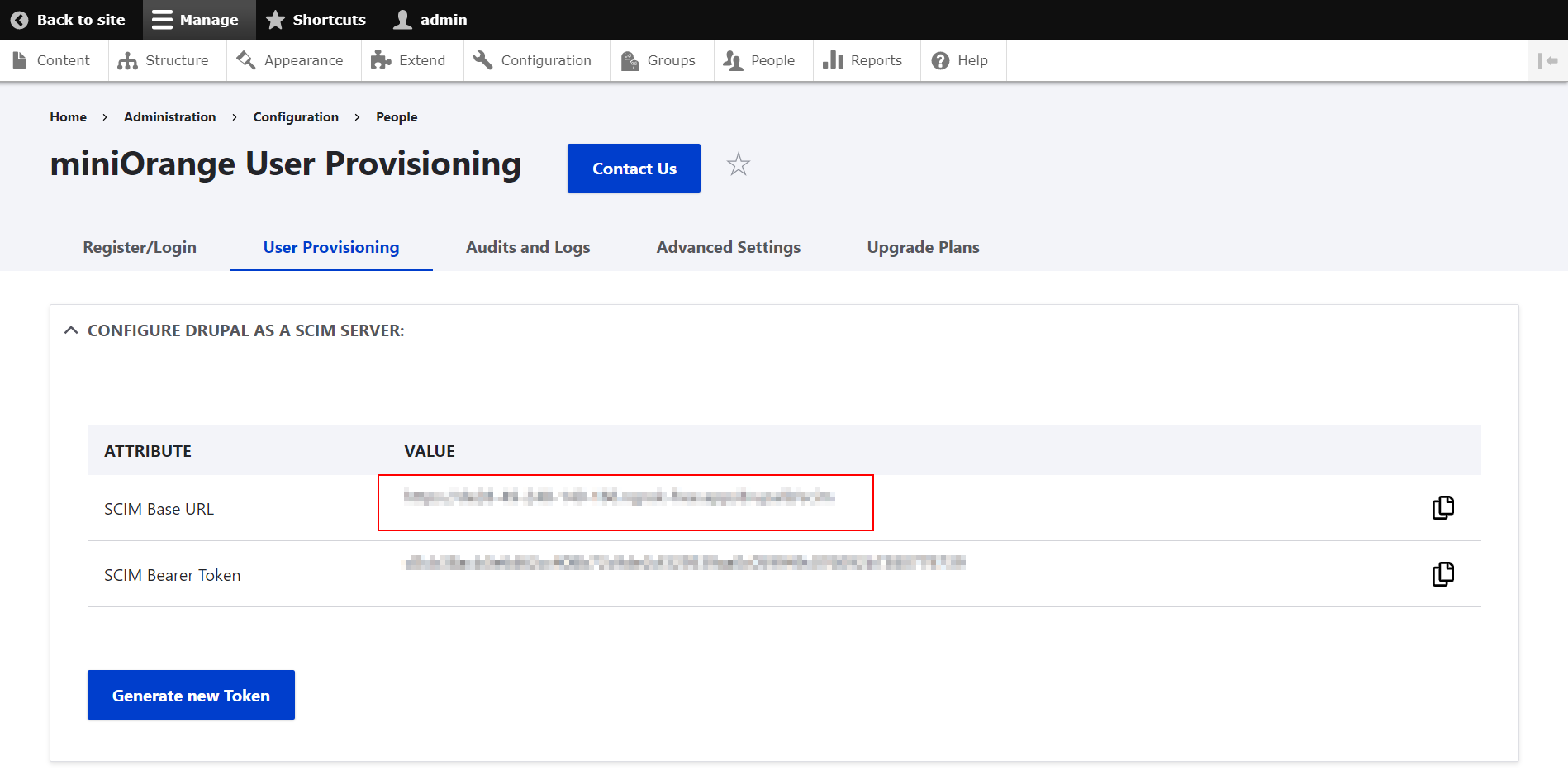 miniOrange-SCIM-Client-Copy-SCIM-Base-URL