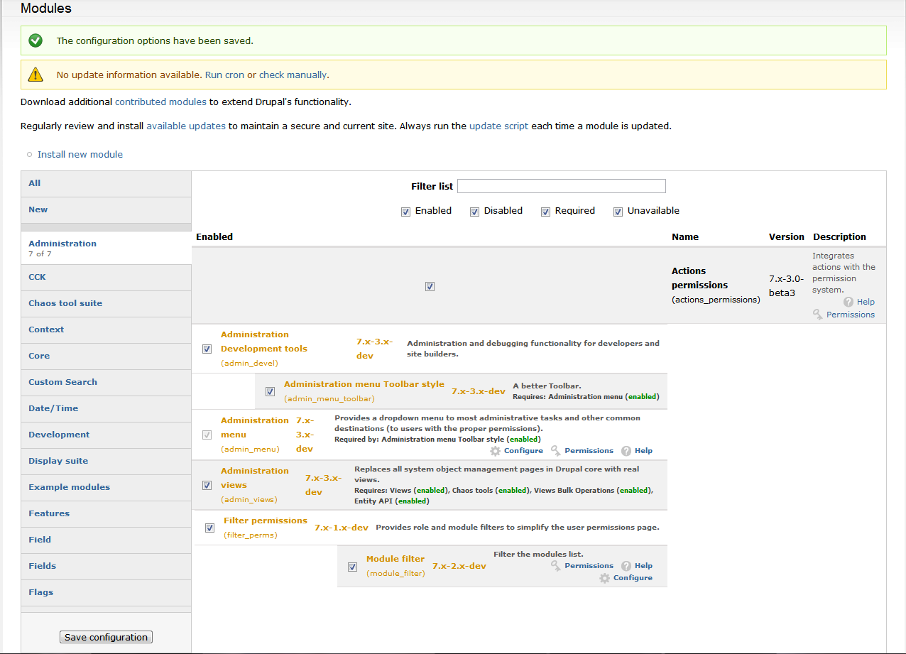 Screen Shot - Mod Filter 7.x-2.x-dev