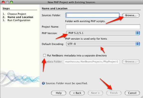 NetBeans project data