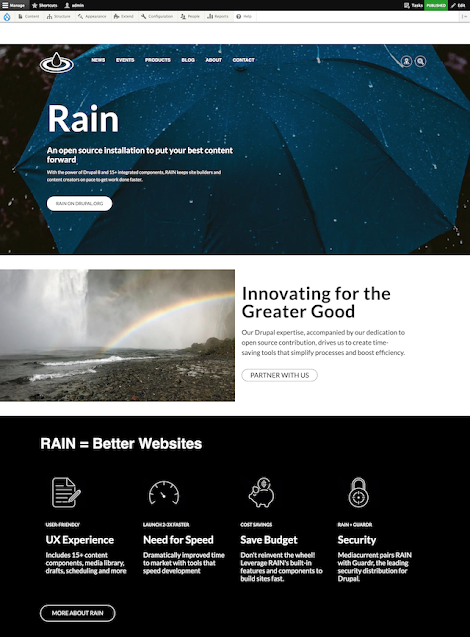 Rain Nimbus demo theme