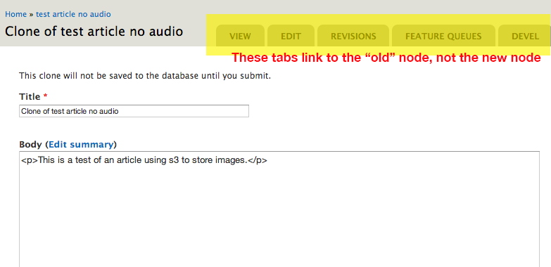 tabs don't work as expected