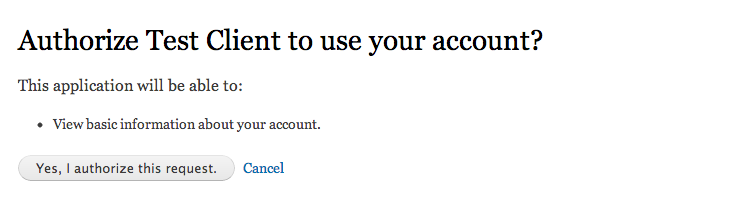 A sample authorization form.