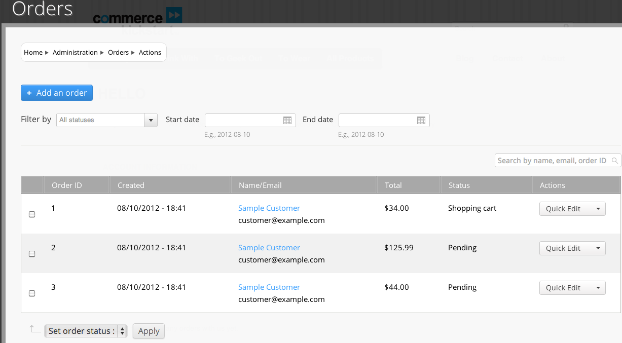 add visual styling to order listing 1705950 drupal org order listing
