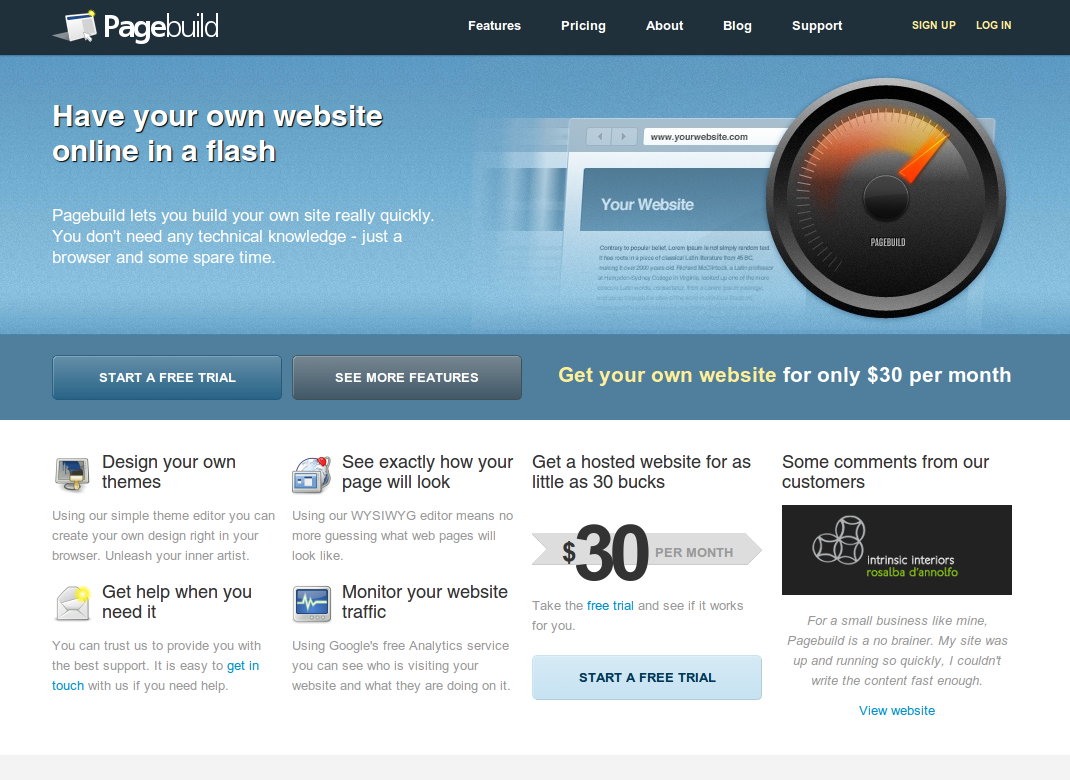 Pagebuild Homepage