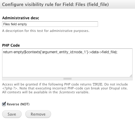 PHP code returns a boolean value to Panels visibility rule check