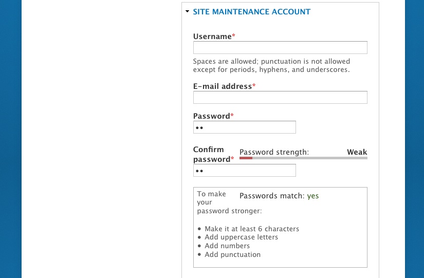 install page