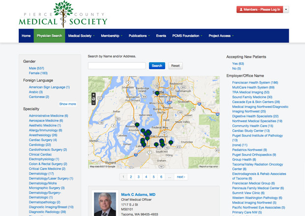 User Search Directory Map Solr Search API Openlayers