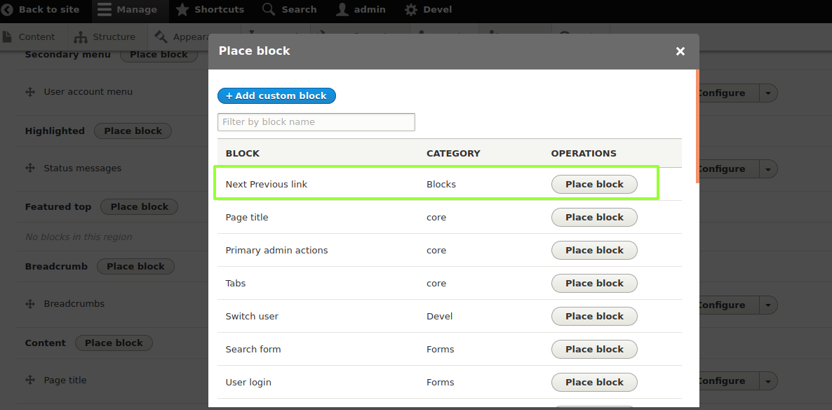 Next Previous Post Block (Node or Page Pagination) | Drupal.org