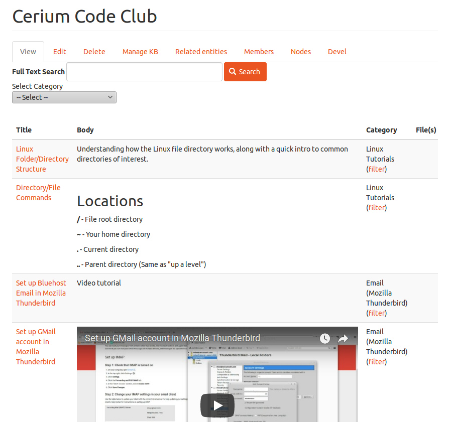 Knowledgebase Drupal Org