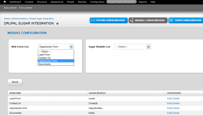 Drupal to Sugar | Drupal.org