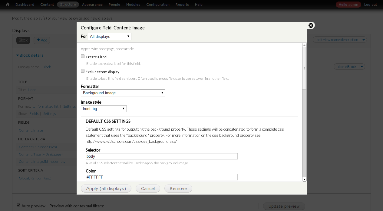 Background Images Formatter Drupal Org