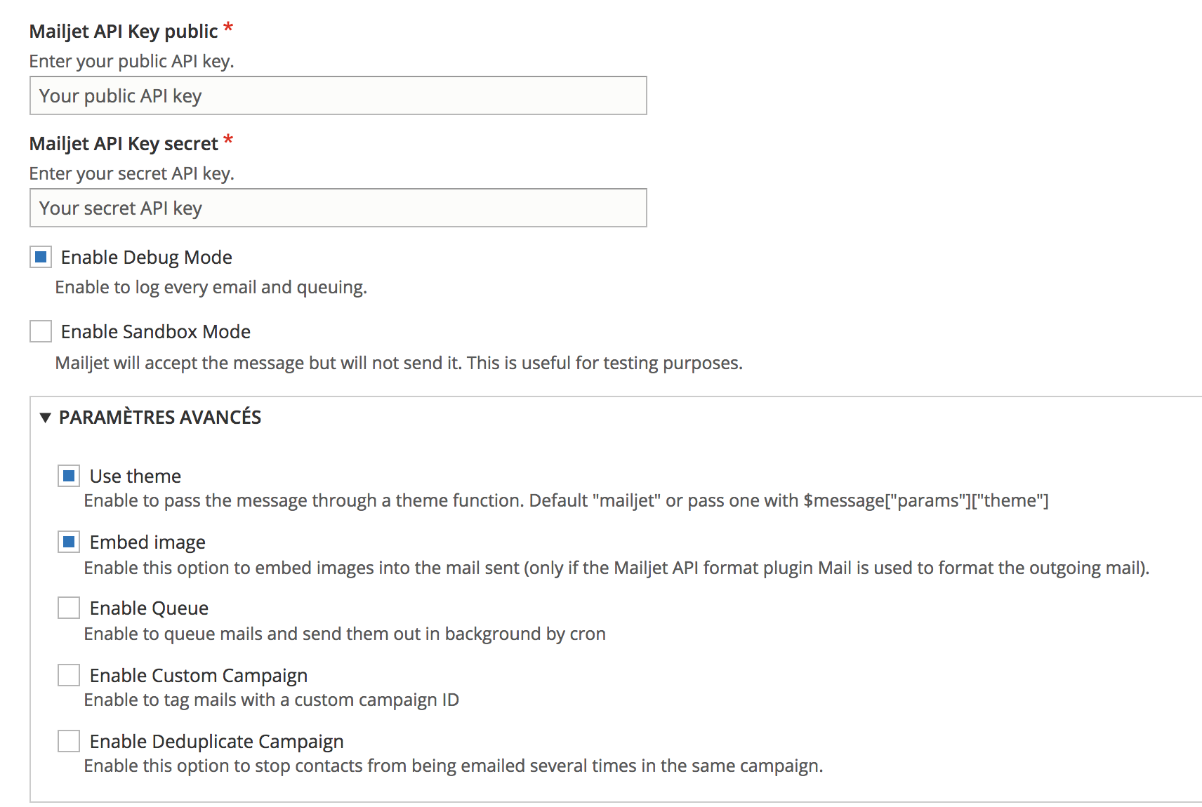 Mailjetapi drupal