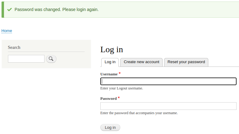 Login broken after changing password - Platform Usage Support