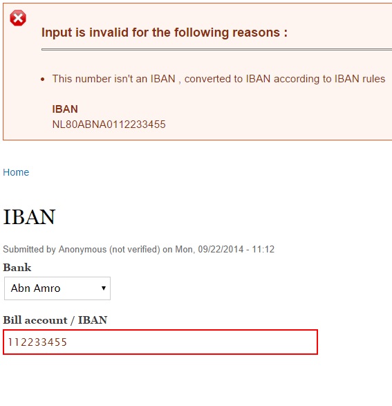 Iban Validation Drupal Org The Purpose Of Module Is To Validate An Accountnumber And If It Isn T A Iban Than Automatically Transforms