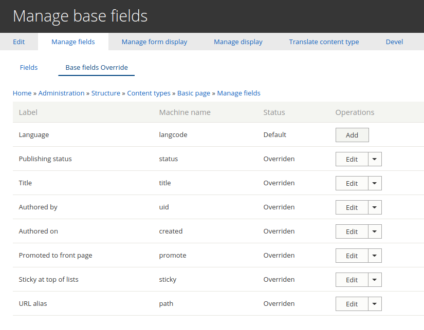 Base Field Override UI | Drupal.org