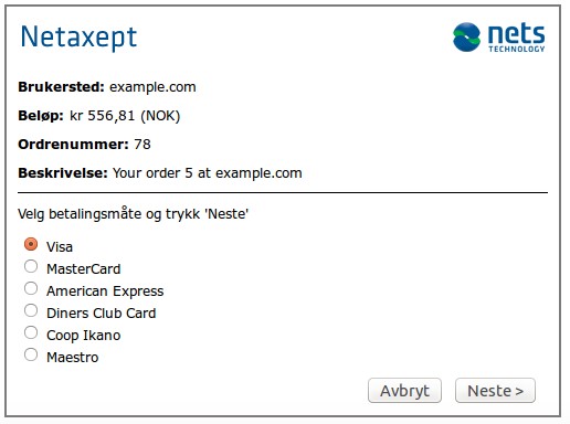 Commerce Nets Payment Gateway