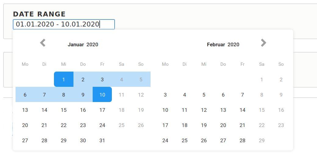 Date Range Picker Drupal Org