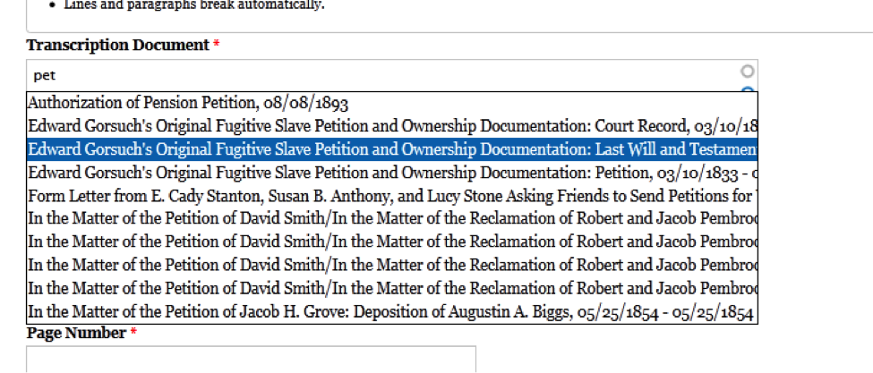 Select document relationship