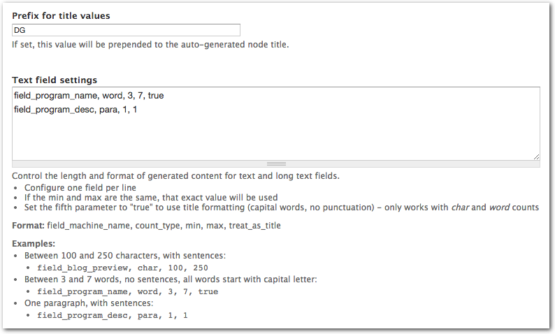 drupal devel generate content template