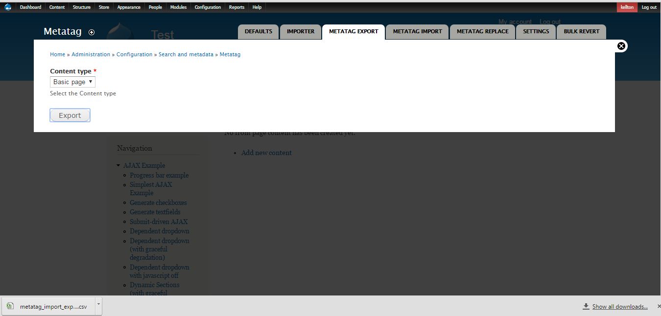Metatag Import Export Csv Drupal Org