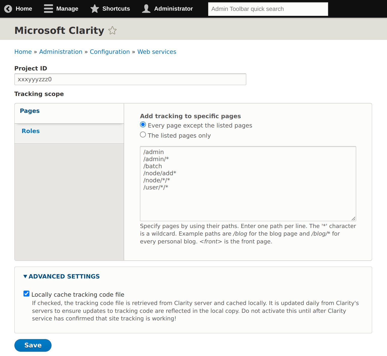 Microsoft Clarity behavioral analysis tool