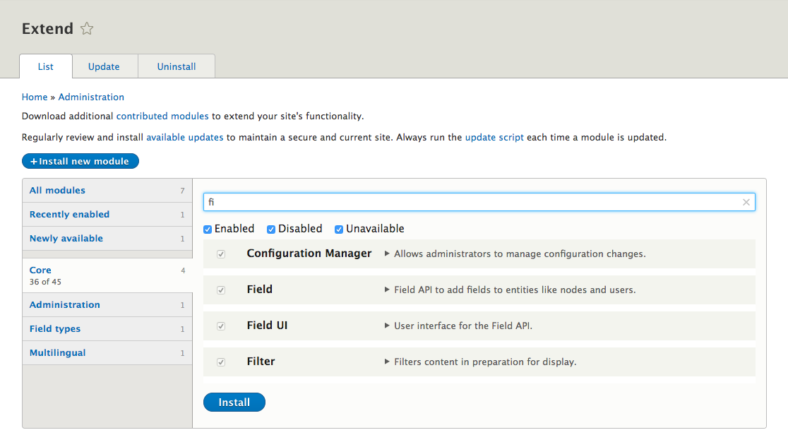 Module Drupal.org