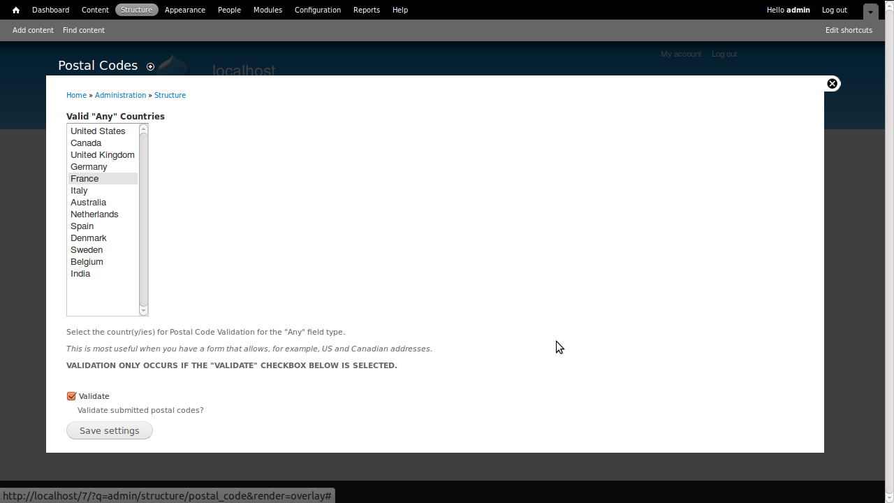 postal code drupal org australian postal code format
