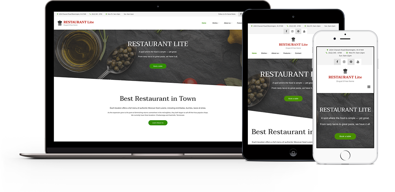 Restaurant Lite Drupal Org