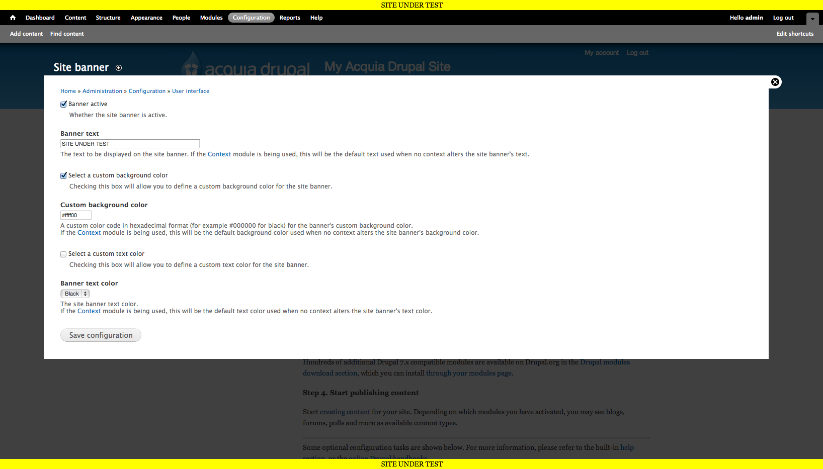 Site Banner Drupal Org