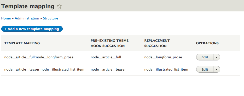 template mapper drupal org project mapping template