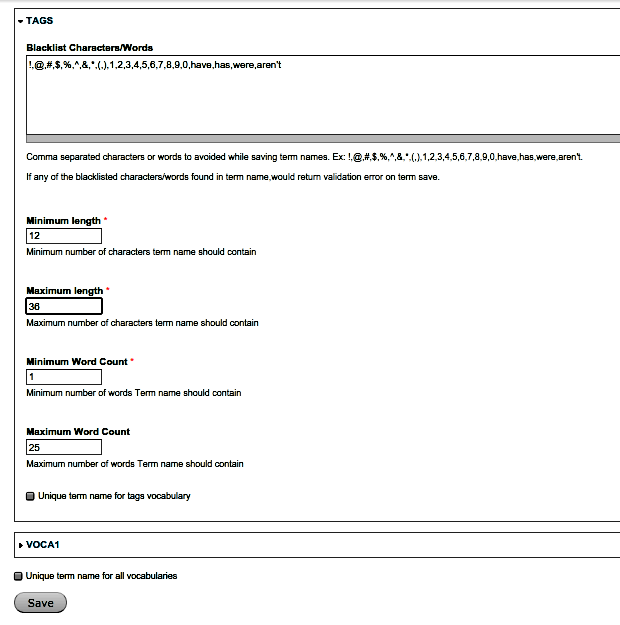 term name validation drupal org word term