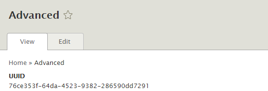 Edit UUID | Drupal.org image.