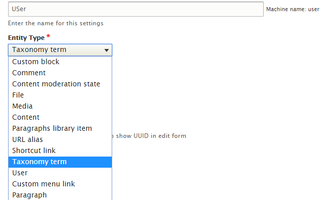 Edit UUID | Drupal.org