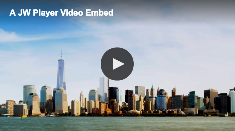 Video Embed Jw Player Drupal Org