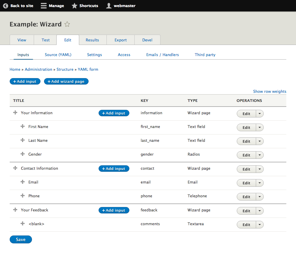 yamlforms UI