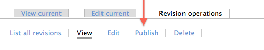  view, edit, publish, delete