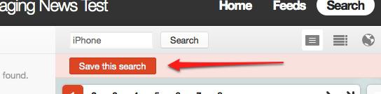 Save search button