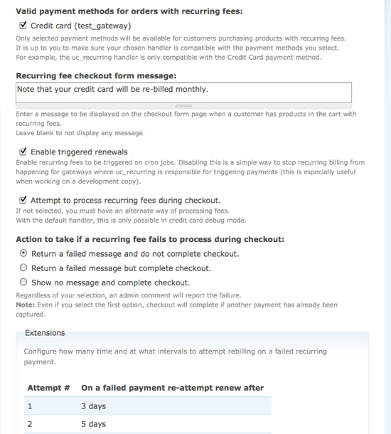 recurring payments and subscriptions drupal 7 guide on drupal org recurring payment form