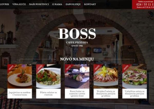 Boss Caffe - Front page