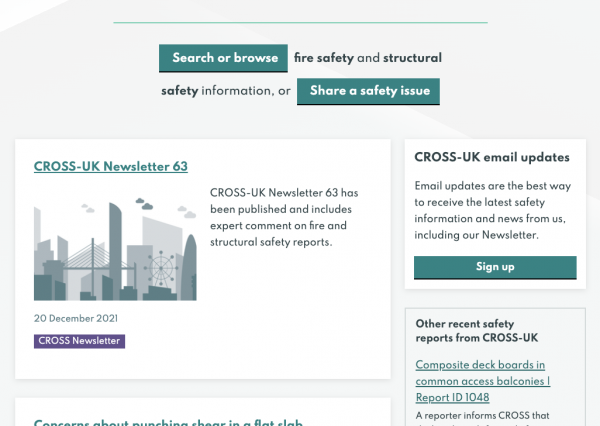 CROSS Structural Safety Homepage