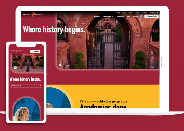 Flagler College on multiple devices