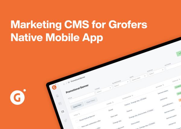 Grofers App CMS