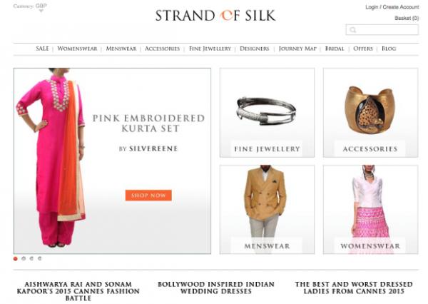 Strand of Silk - Indian Designer Fashion - Home Page